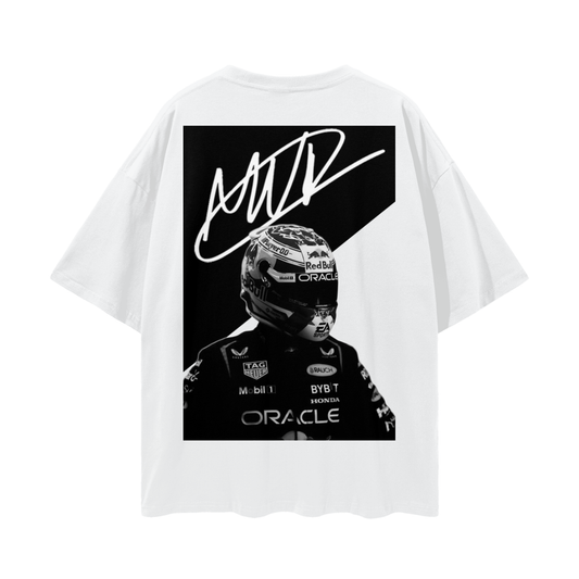 Max Verstappen Black & White Signature