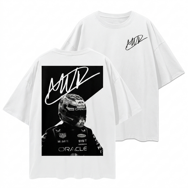 Max Verstappen Black & White Signature