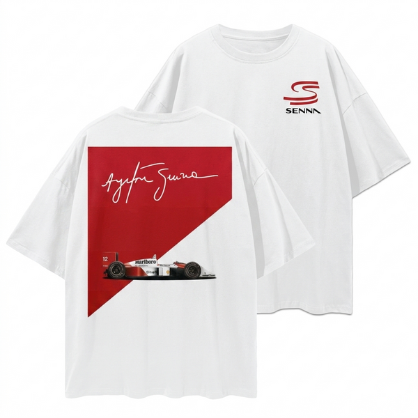 Ayrton Senna Vintage F1 Graphic Tee